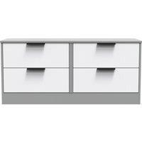 Ready Assembled 2 U Denver 4 Drawer Bed Box (Ready Assembled) in Mid Grey