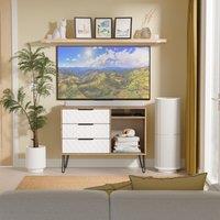 Ready Assembled 2 U Islay 3 Drawer TV Unit (Ready Assembled) in White