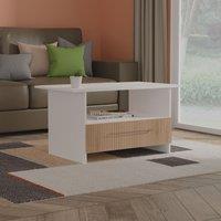 Ready Assembled 2 U Gloucester Bottom Drawer Coffee Table (Ready Assembled) in White