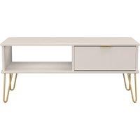 Ready Assembled 2 U Fuji 1 Drawer Coffee Table (Ready Assembled) in Taupe