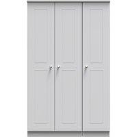Ready Assembled 2 U Albert Triple Plain Wardrobe (Ready Assembled) in Grey