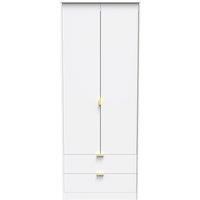 Ready Assembled 2 U Tamworth 2 Door 2 Drawer Wardrobe (Ready Assembled) in White