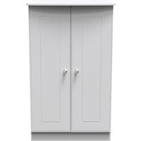 Ready Assembled 2 U Albert 2 Door Midi Wardrobe (Ready Assembled) in Grey