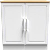 Ready Assembled 2 U Norfolk 2 Door Cabinet (Ready Assembled) in White