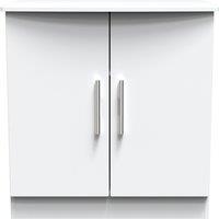 Ready Assembled 2 U Windsor 2 Door Cabinet (Ready Assembled) in White