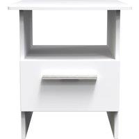 Ready Assembled 2 U Windsor Bottom Drawer Lamp Table (Ready Assembled) in White