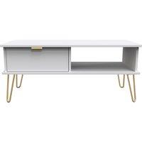 Ready Assembled 2 U Fuji 1 Drawer Coffee Table (Ready Assembled) in Grey