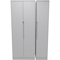 Ready Assembled 2 U Bristol 3 Door Wardrobe (Ready Assembled) in Mid Grey