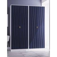 Ready Assembled 2 U Dallas Quad Wardrobe (Ready Assembled) in Dark Blue