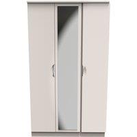 Ready Assembled 2 U Holborn Tall Triple Mirror Wardrobe (Ready Assembled) in Taupe