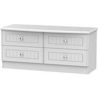 Ready Assembled 2 U Lancaster 4 Drawer Bed Box (Ready Assembled) in Grey
