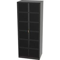 Ready Assembled 2 U Metro 2 Door Wardrobe (Ready Assembled) in True Black