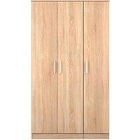 Ready Assembled 2 U Cornwall 3 Door Wardrobe (Ready Assembled) in Light Oak