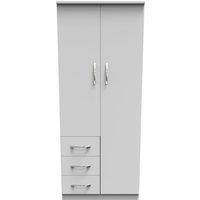 Ready Assembled 2 U Hampshire Double Combi Wardrobe (Ready Assembled) in White