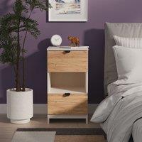 Ready Assembled 2 U Norway 2 Drawer Bedside (Ready Assembled) in Beige