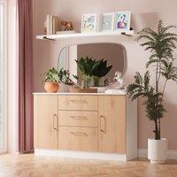 Ready Assembled 2 U Gloucester 2 Door 3 Drawer Sideboard (Ready Assembled) in White