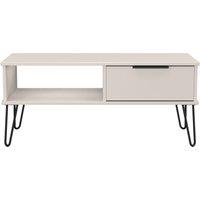 Ready Assembled 2 U Fuji 1 Drawer Coffee Table (Ready Assembled) in Taupe