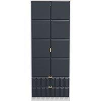 Ready Assembled 2 U Metro 2 Door 2 Drawer Wardrobe (Ready Assembled) in Dark Blue
