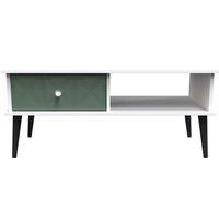 Ready Assembled 2 U Toledo 1 Drawer Coffee Table (Ready Assembled) in Green