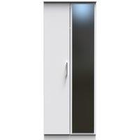 Ready Assembled 2 U Cornwall Tall 2 Door Mirrored Wardrobe (Ready Assembled) in White