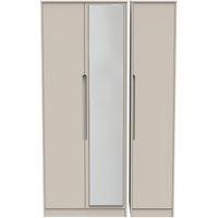 Ready Assembled 2 U Bristol Tall Triple Mirror Wardrobe (Ready Assembled) in Taupe