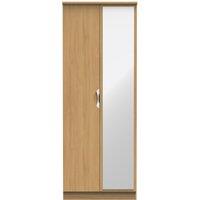 Ready Assembled 2 U Holborn Tall 2 Door Mirrored Wardrobe (Ready Assembled) in Brown