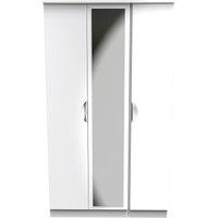 Ready Assembled 2 U Holborn Tall Triple Mirror Wardrobe (Ready Assembled) in White