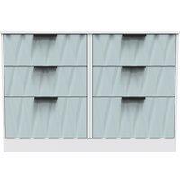 Ready Assembled 2 U Washington 6 Drawer Wide Chest (Ready Assembled) in Duck Egg Blue
