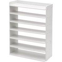 VOGREX Shoes Storage Rack Standing Shelf Self Organiser Shelves Unit Footwear Cabinet in White