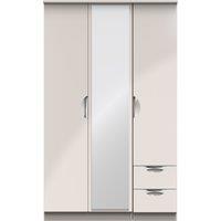 Ready Assembled 2 U Holborn Triple Mirror + Drawer Wardrobe (Ready Assembled) in Taupe
