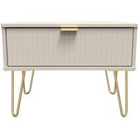 Ready Assembled 2 U Bexley 1 Drawer Wide Side Table (Ready Assembled) in Taupe