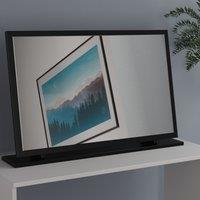 Ready Assembled 2 U Memphis Large Mirror (Ready Assembled) in True Black