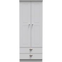 Ready Assembled 2 U Albert 2 Door 2 Drawer Wardrobe (Ready Assembled) in Grey