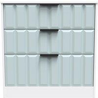 Ready Assembled 2 U Seattle 3 Drawer Deep Chest (Ready Assembled) in Duck Egg Blue