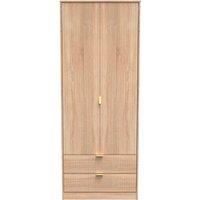 Ready Assembled 2 U Bexley 2 Door 2 Drawer Wardrobe (Ready Assembled) in Light Oak