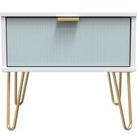 Ready Assembled 2 U Bexley 1 Drawer Bedside (Ready Assembled) in Duck Egg Blue