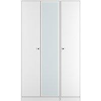 Ready Assembled 2 U Stowe Tall Triple Mirror Wardrobe (Ready Assembled) in White