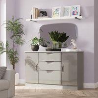 Ready Assembled 2 U Holborn 2 Door 3 Drawer Sideboard (Ready Assembled) in Mid Grey