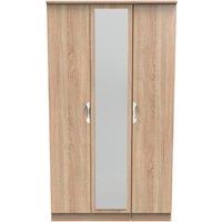 Ready Assembled 2 U Holborn Triple Mirror Wardrobe (Ready Assembled) in Light Oak