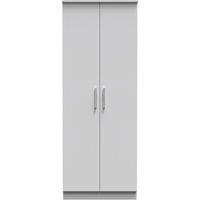 Ready Assembled 2 U Windsor Tall Double Hanging Wardrobe (Ready Assembled) in Mid Grey