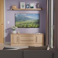 Ready Assembled 2 U Carlton 2 Door 2 Drawer Superwide TV Unit (Ready Assembled) in Light Oak