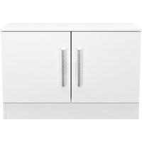 Ready Assembled 2 U Trent Compact 2 Door TV & Media Unit (Ready Assembled) in White