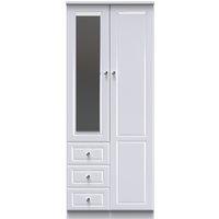 Ready Assembled 2 U Stratford Double Combi Wardrobe (Ready Assembled) in White