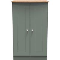 Ready Assembled 2 U Albert 2 Door Midi Wardrobe (Ready Assembled) in Pale Green
