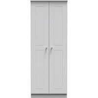Ready Assembled 2 U Albert Tall Double Hanging Wardrobe (Ready Assembled) in Grey