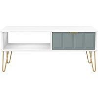 Ready Assembled 2 U Metro 1 Drawer Coffee Table (Ready Assembled) in Duck Egg Blue