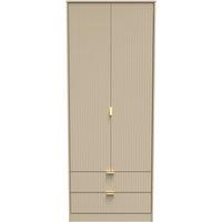 Ready Assembled 2 U Bexley 2 Door 2 Drawer Wardrobe (Ready Assembled) in Light Brown