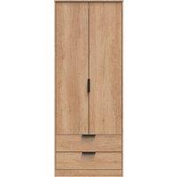 Ready Assembled 2 U Fuji 2 Door 2 Drawer Wardrobe (Ready Assembled) in Natural