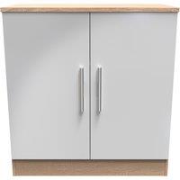 Ready Assembled 2 U Trent 2 Door Cabinet (Ready Assembled) in Grey