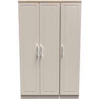 Ready Assembled 2 U Norfolk Triple Plain Wardrobe (Ready Assembled) in Taupe